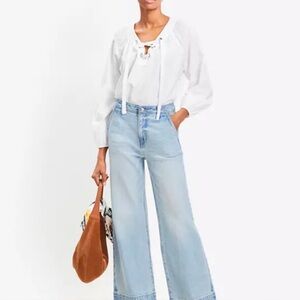 LOFT Light Blue Flare Jeans